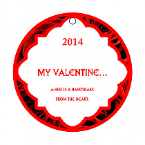 Valentine Apple Dumpling Big Circle Hang Tag