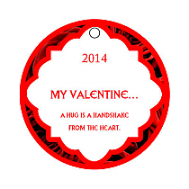 Valentine Apple Dumpling Circle Hang Tag