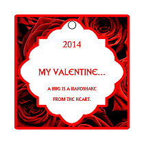 Valentine Apple Dumpling Square Hang Tag