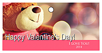 Valentine Horizontal Small Rectangle Photo Hang Tag With Text 