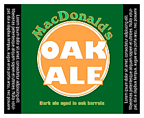 Old Wood Square Text Beer Labels