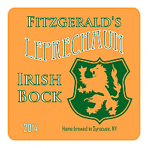 Leprechaun Square Beer Labels