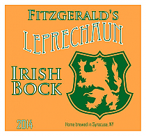 Leprechaun Square Beer Labels