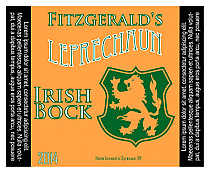 Leprechaun Square Text Beer Labels