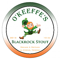 Blackrock Stout Circle Irish Beer Labels