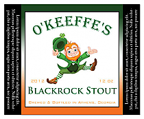 Blackrock Stout Square Text Irish Beer Labels