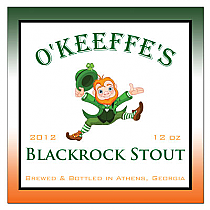 Blackrock Stout Square Irish Beer Labels