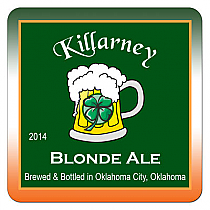 Killarney Square Irish Beer Coasters