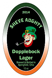 Sheve Aughty Bock Oval Irish Beer Labels