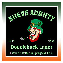 Sheve Aughty Bock Square Irish Beer Labels