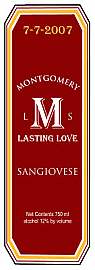 Character Large Vertical Rectangle Wine Label 2x6.25