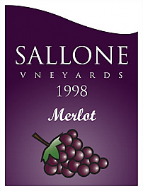 Glow Large Curved Rectangle Wine Label 3.625x5