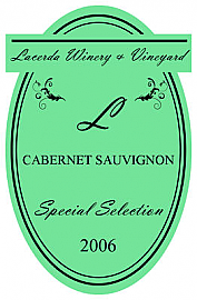 Striped Large Vertical Oval Wine Label 3.25x5