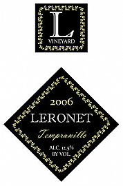 Vine Large Diamond Wine Label 3x3