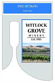 Image Large Bottoms up Vertical Big Rectangle Wine Label 3.2x5