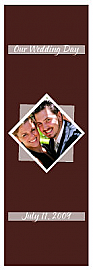 Portrait Large Vertical Rectangle Wedding Label 2x6.25