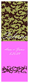 Rococo Vertical Large Rectangle Wedding Labels 2x6.25