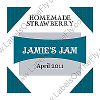 Custom Nautilus Large Square Food & Craft Label