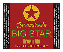 Big Star Square Text Beer Labels