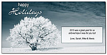 Christmas Holiday Tree Landscape Cards  8" x 4" w-envelope 