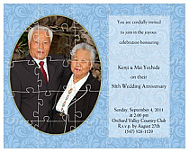 Olde World Large Invite Wedding Puzzle