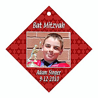 Mazel Tov Diamond Bat Mitzvah Favor Tag