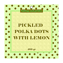 Polka Dot Large Square Canning Favor Tag