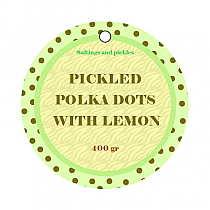 Polka Dot Sorbet Circle Canning Favor Tag