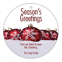 Circle Group Ornaments Christmas Hang Tag