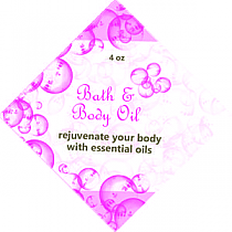 Bubbles Diamond Bath Body Label