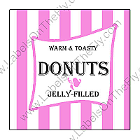 Custom Carnival Large Square Food & Craft Label