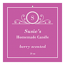 Tranquil Big Square Candle Hang Tag