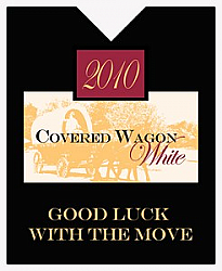 Covered Wagon Rectangle2 Wine Label 3.25x4