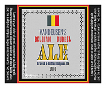 Belgian Square Text Beer Labels