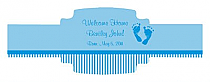 Footprints Baby Buckle Cigar Band Labels