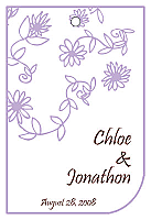 Modern Small Soft Lilac Wedding Favor Tags