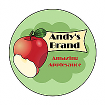 Your Brand Apple Big Circle Food & Craft Label