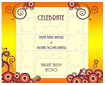 Abstract Large Favor Wedding Puzzle