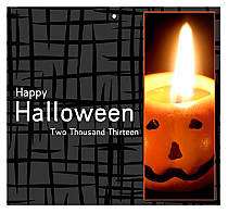 Side Halloween Big Square Favor Tag 3.5x3.25