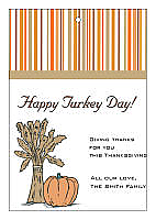 Stripes Thanksgiving Rectangle Hang Tag 1.875x2.75