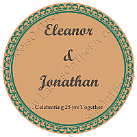 Monarch Big Circle Anniversary Labels