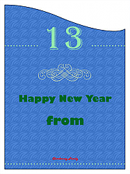 New Year Family Rectangle Labels 2.75x3.75