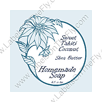 Custom Hawaiian Square Food & Craft Label