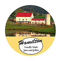 Farm Land Big Circle Food & Craft Label