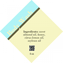 Restful Diamond Bath Body Labels