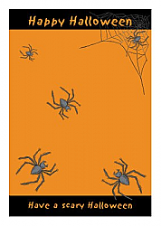 Spider Halloween Vertical Rectangle Labels 1.875x2.75