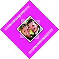 Portrait Diamond Wedding Labels