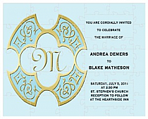 Medici Large Invite Wedding Puzzle