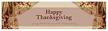 Just Corn Thanksgiving Water bottle Labels 7x1.875