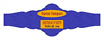 Party Time Birthday Fancy Cigar Band Labels